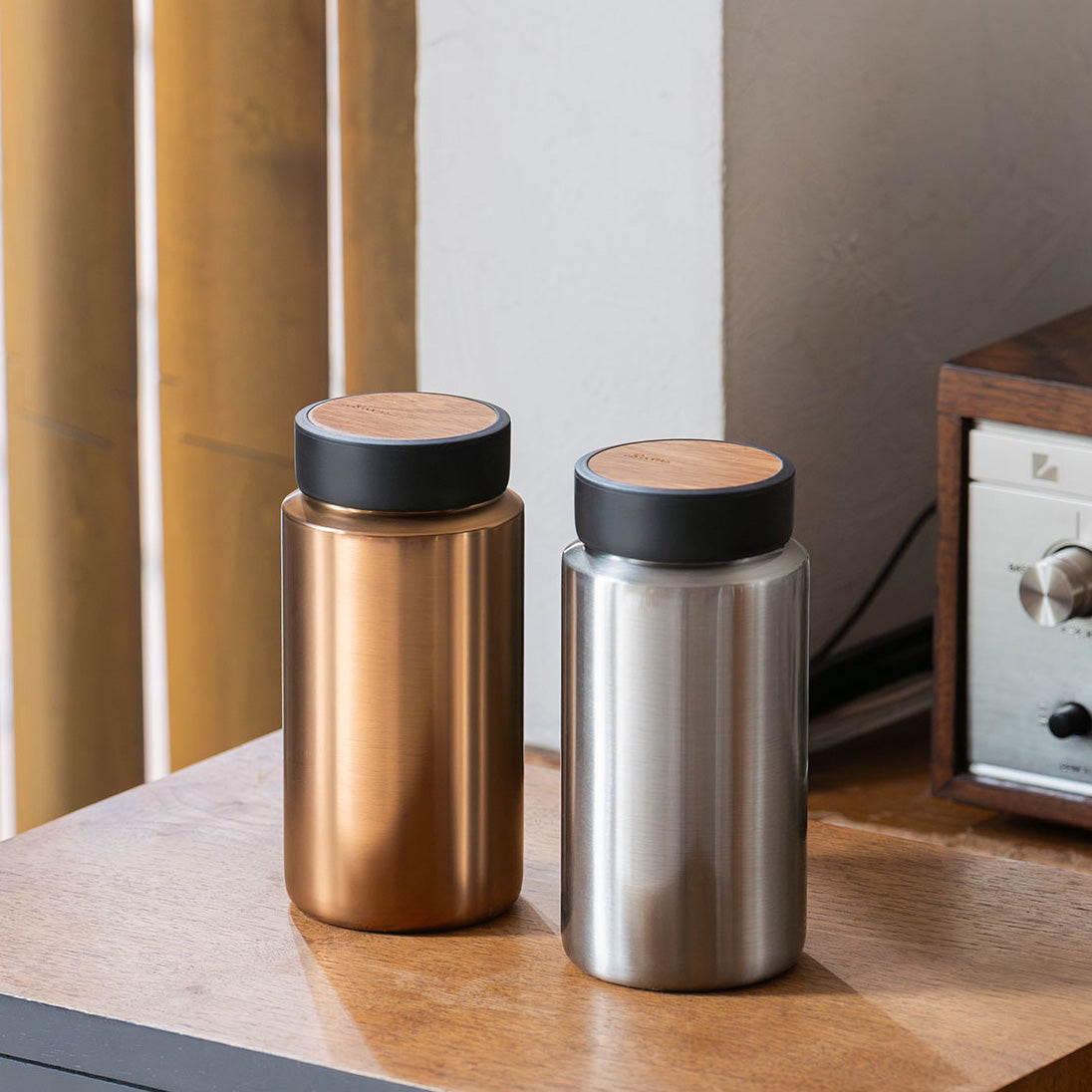 天然木を楽しむドリンクボトル「MOKU」に、コーヒー専用ボトルが新登場