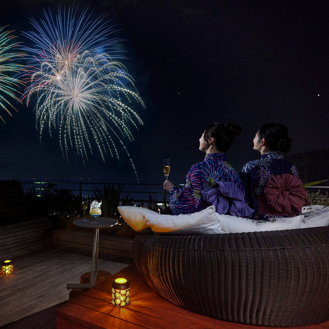 リゾナーレ熱海　1日1組限定！　プライベート空間から花火を贅沢に堪能する「絶景花火旅」